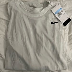 NIKE DRI FIT LONG SLEEVE (white)